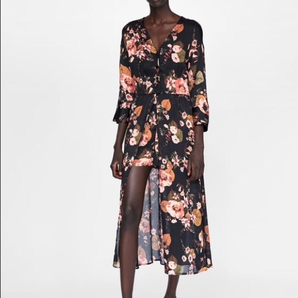 Zara floral dress romper